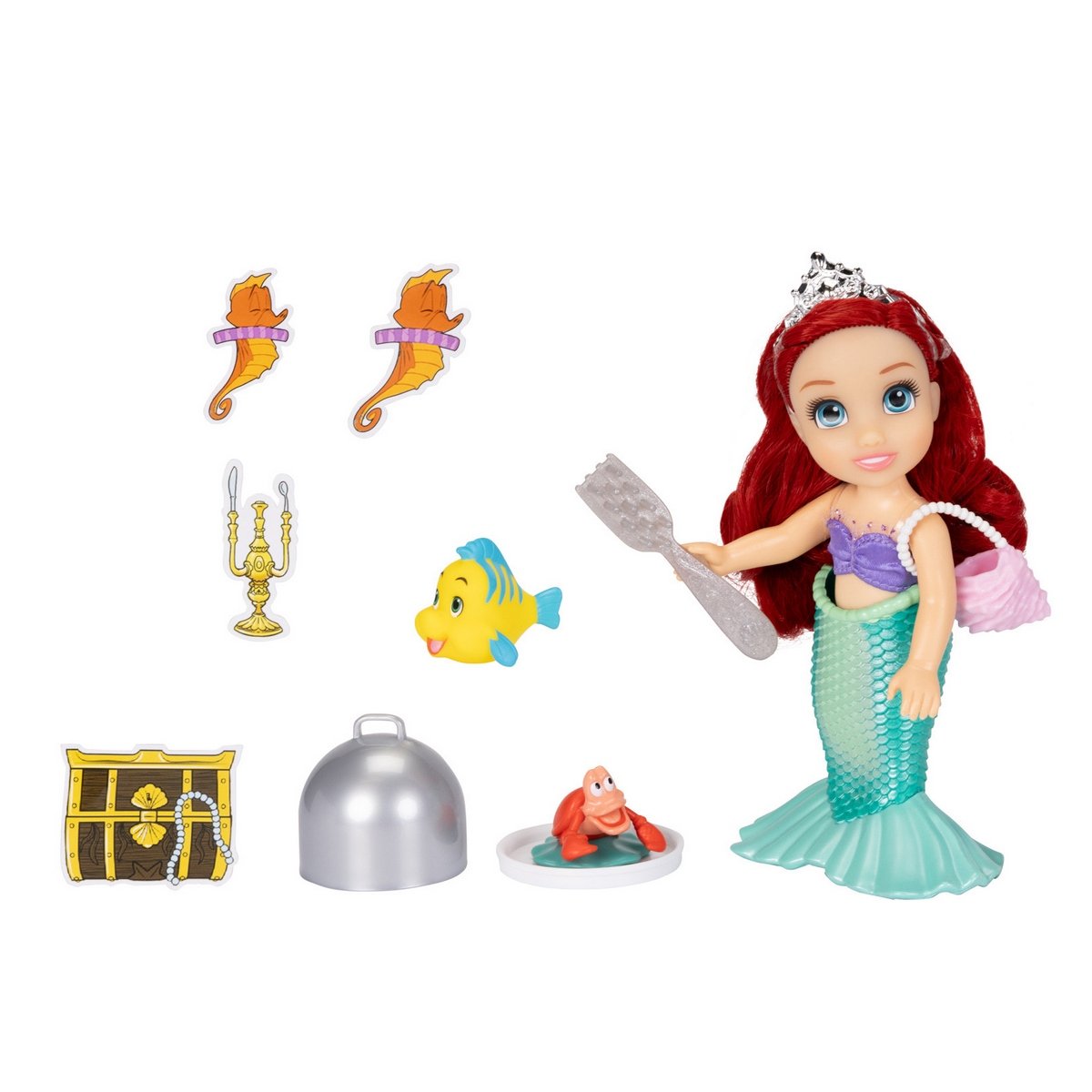 Muñeca Fashion 15 Cm Con Accesorios Princesas De Disney - Ariel